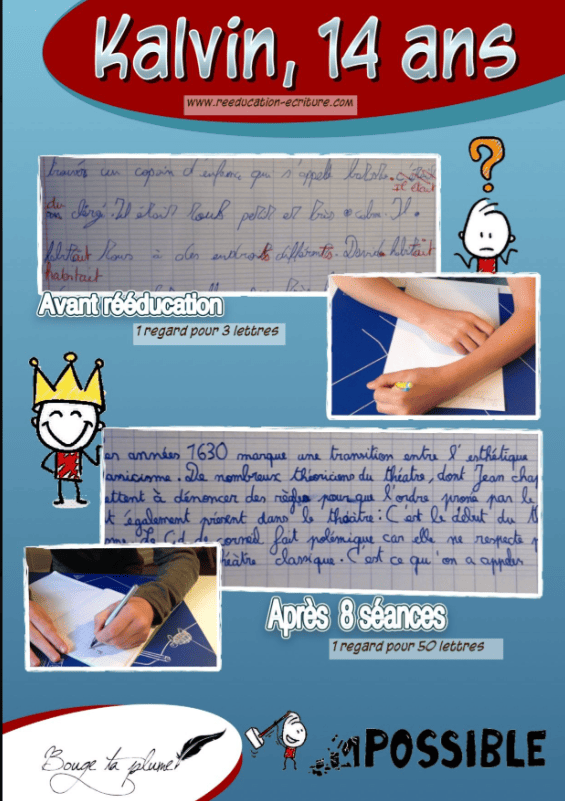 Et voici en images, les progrès de nos championnes et champions d'écriture!
