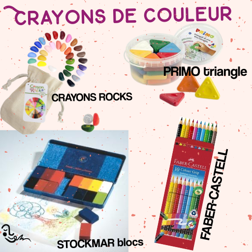 Les premiers crayons de couleur